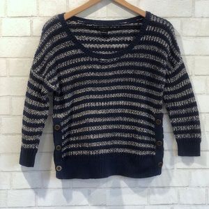 Lucky Brand Knit Sweater | Side Button Detail